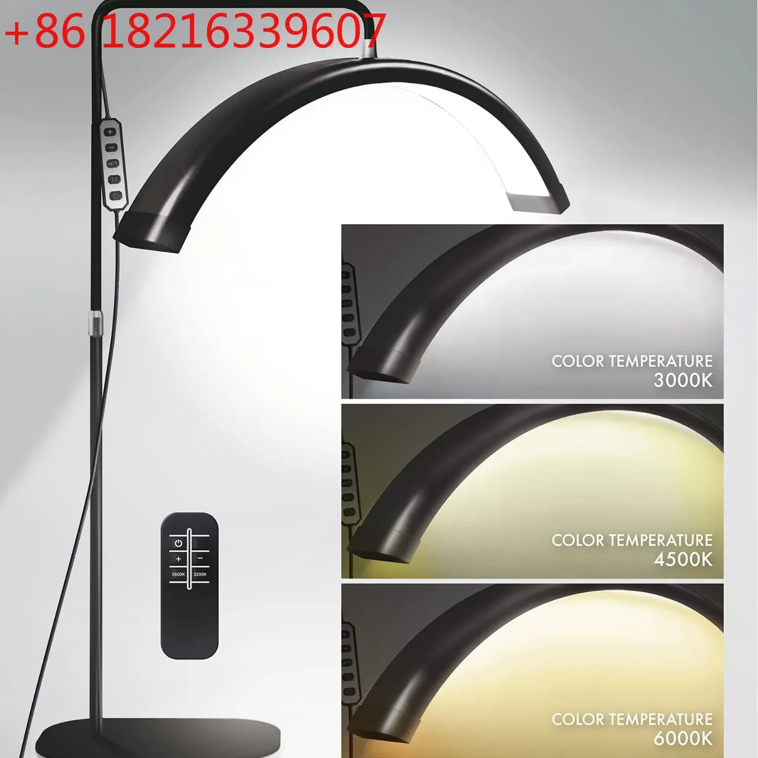 New half moon floor lamp home beauty photo eye protection filling light factory direct sales