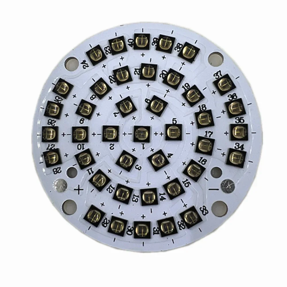 3838 40 Lamps 60W Lnfrared Light LED Lamp Beads High Power 850nm Chip Camera Monitoring Fill Light Source