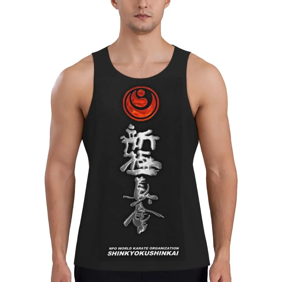 

Быстросохнущая рубашка без рукавов для киокушин, каратэ, бусидо, спортивная майка, дышащий жилет для бодибилдинга