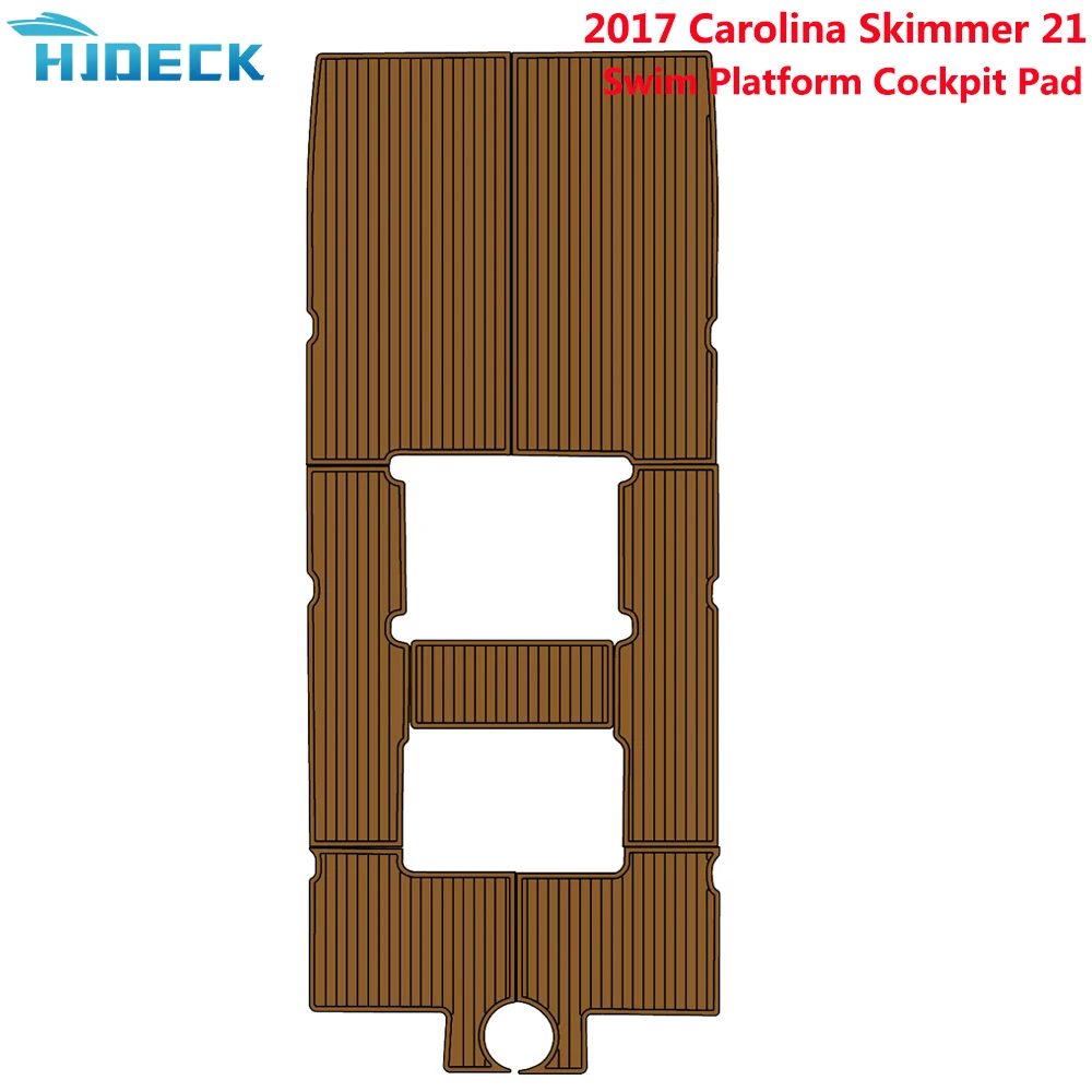 

2017 Carolina Skimmer 21 Sport Cockpit Swimming platform Traction Mats Water Sport Deck Pads Marine Deluxe Flooring Customizable