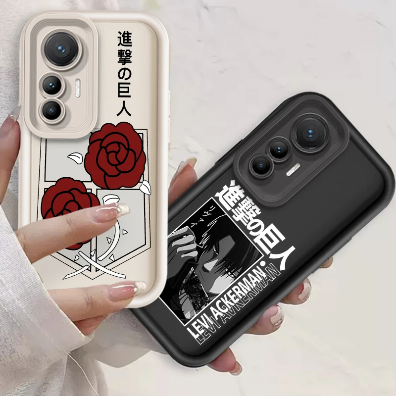 A-Attack On T-Titan LOGO Eye Ladder For Xiaomi MI 14 12T 11 Lite Poco M3 X5 X4 F5 F4 F3 F2 GT Pro 5G Funda Phone Case