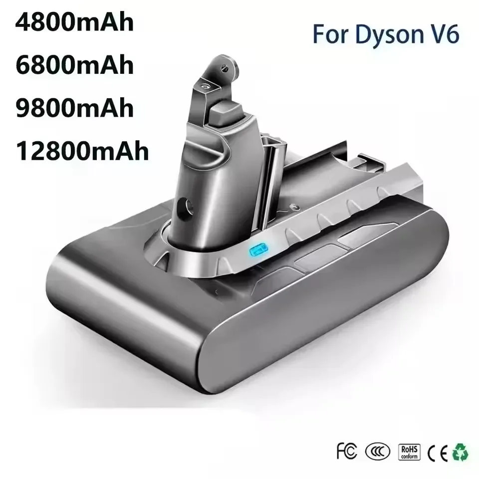 Зарядное устройство для аккумулятора Dyson V6 21 6 В 12800 мАч пылесоса DC58 DC59 DC62 650 770 880 SV03 SV04 SV05 SV06 SV07 Фото №3