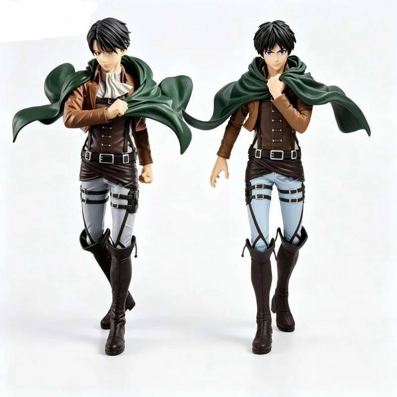 27CM PVC Attack on Titan Levi Ackerman Peripherals Action Figures Toy Model Desktop Ornament Birthday Gift