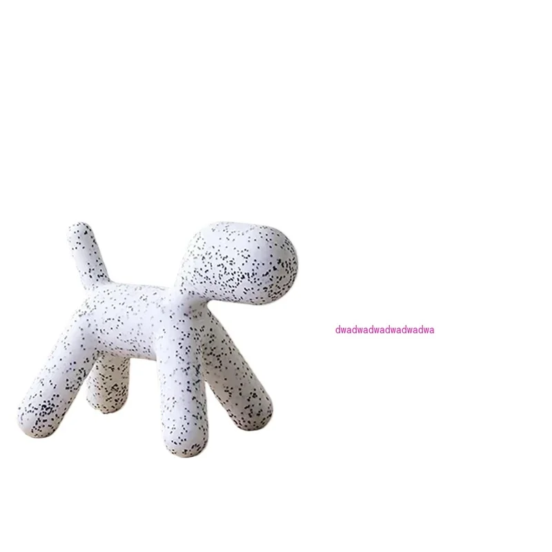 

Multifunctional Ottoman Footrest Nordic Creative Shoe Changing Stool Balloon Dog Children's Chair for Home & Kindergarten