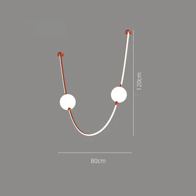 Postmoderne glazen bol kroonluchters, Scandinavische led-bochtenlamp, dimbare traplamp voor woonkamer, villa, design hanglamp.