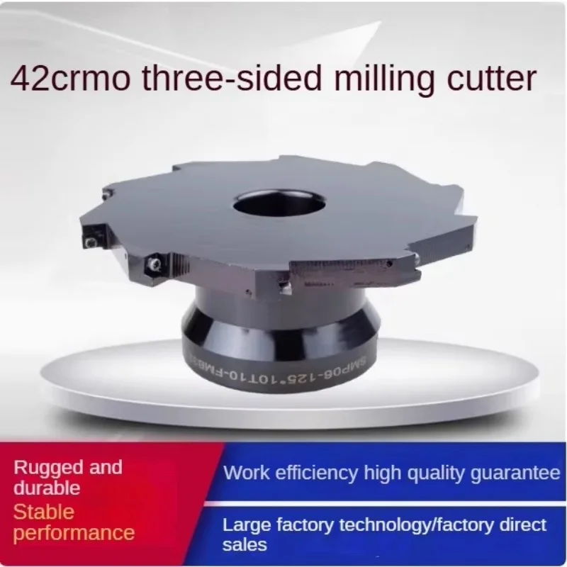 CNC Three Sided Milling Cutter Disc with Sleeve Type Indexable Milling T-Groove Cutter Disc Installation MPHT060304 80 100 125