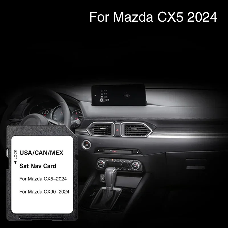 Imagem -02 - Cartão sd de Navegação Gps para Mazda Cx5 Cx90 Capa América do Norte Canadá México Mapa Sistema Estrada Atualização Versão Naving