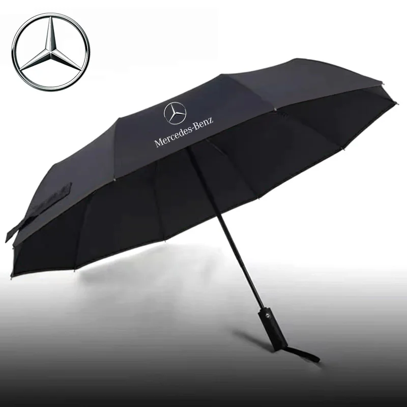 

For Mercedes-Benz A C E S V Class AMG SLK SL Vito GLA GLK Sprinter GLC ML CLA Car Automatic Folding Windproof Sunshade Umbrella