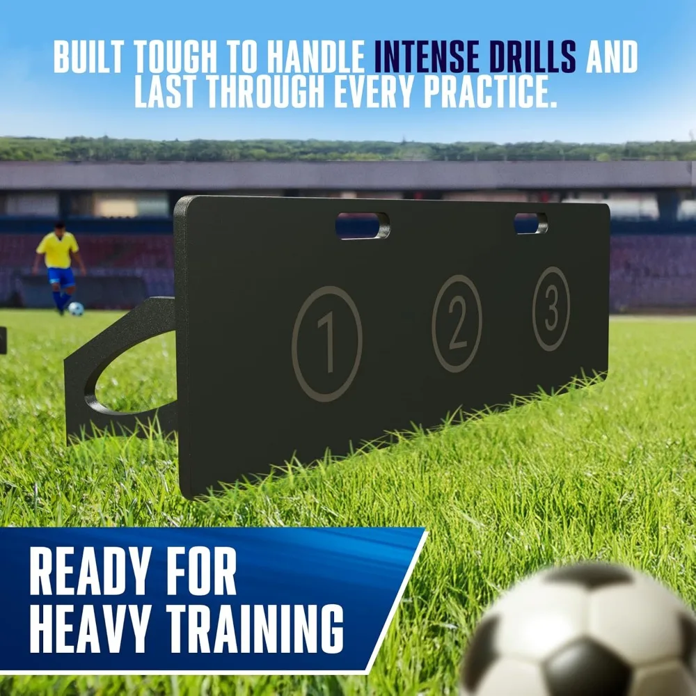 Placa de treinamento de futebol portátil 40x16, equipamento de prática interna/externa, treinador de chute de futebol, ideal para o desenvolvimento de habilidades