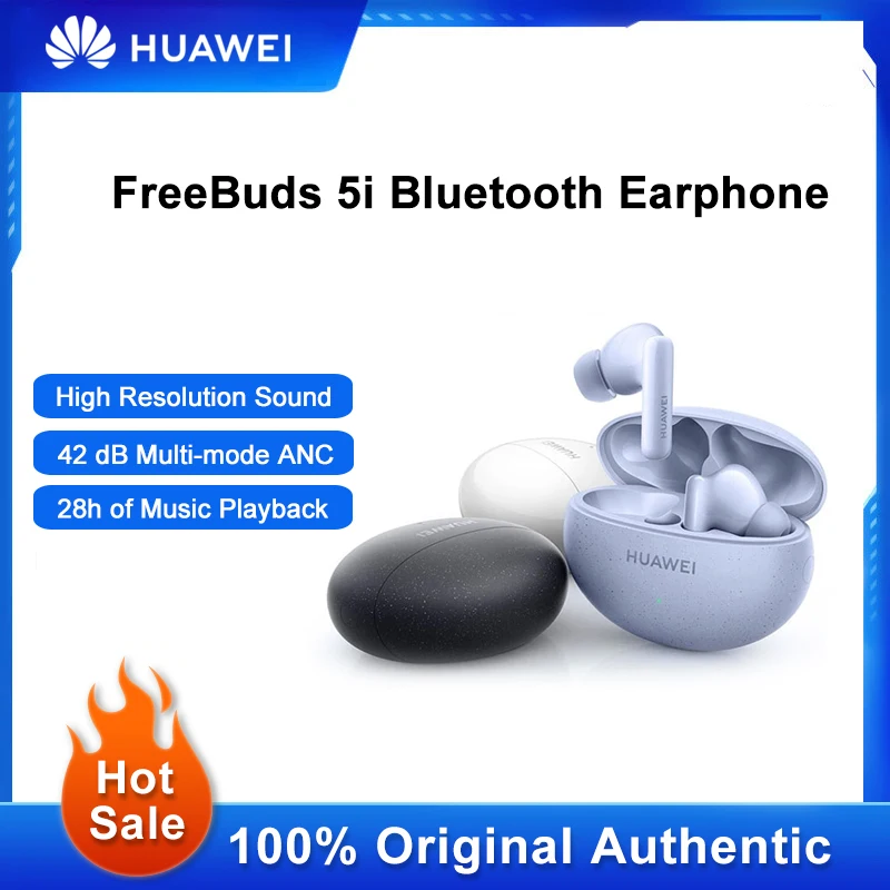 

Huawei FreeBuds 5i True Wireless Bluetooth Earphone Active Noise Cancellation In-Ear Hybrid Headset Dual Connection Version