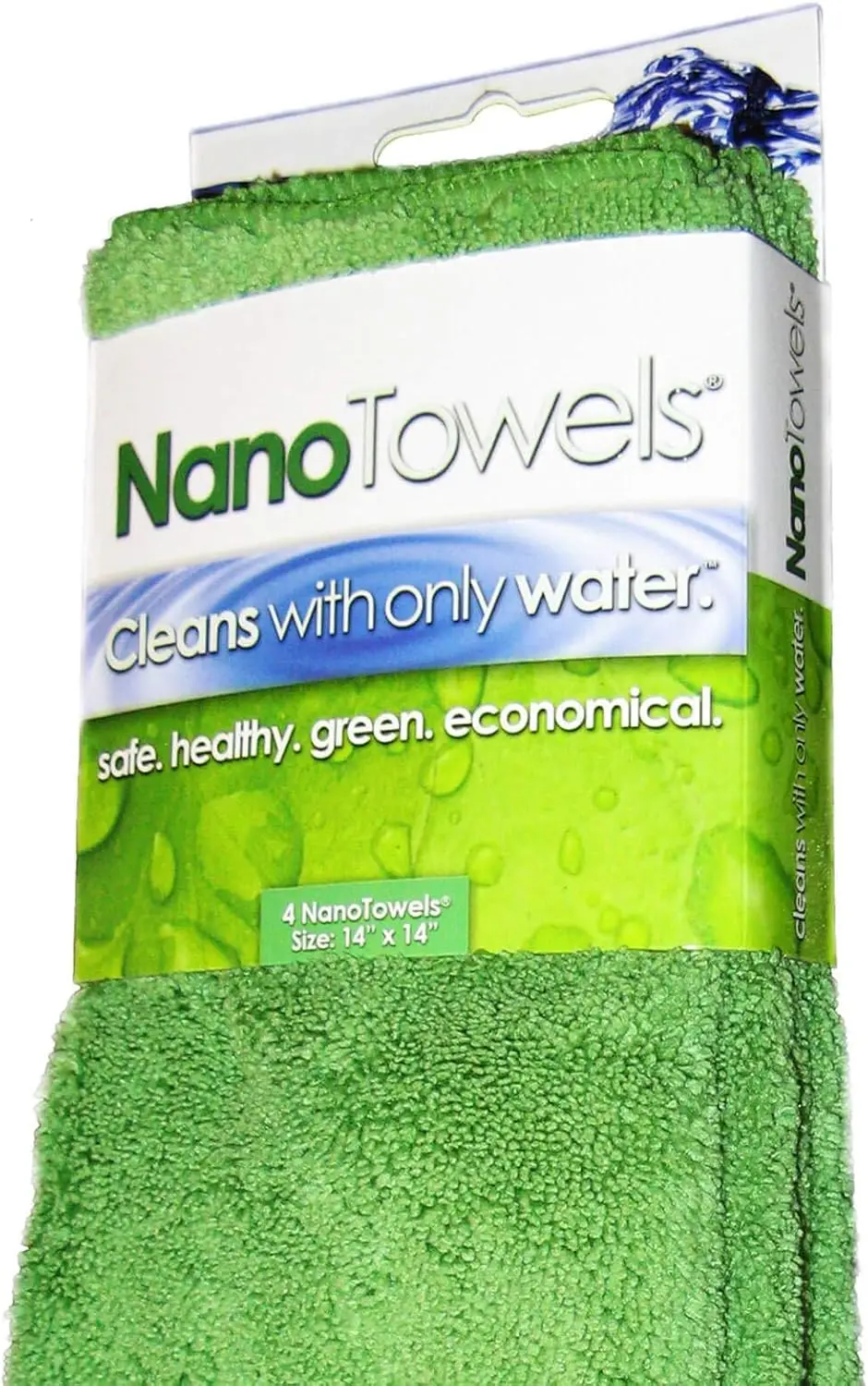 

Nano Towels Cleaning Cloths - Cleans with Only Water - Wipes Away Dust, Spills & Grime Instantly