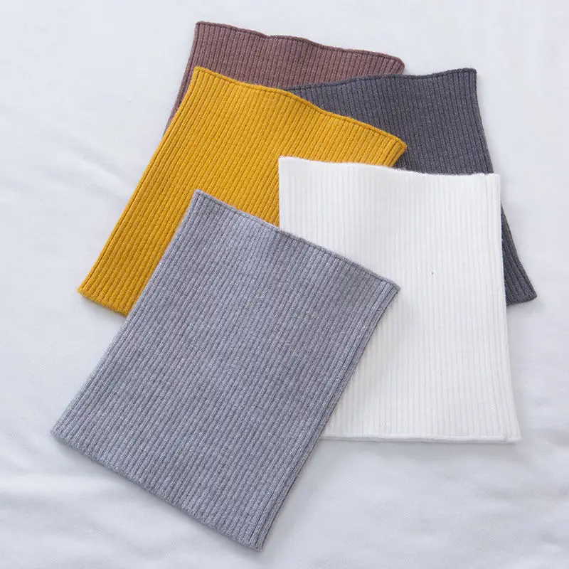 

Зимняя кашемировая защита шеи для женщин, вязаный шарф, мужской эластичный пуловер с искусственным воротником, холодостойкая утолщенная теплая повязка на голову T13