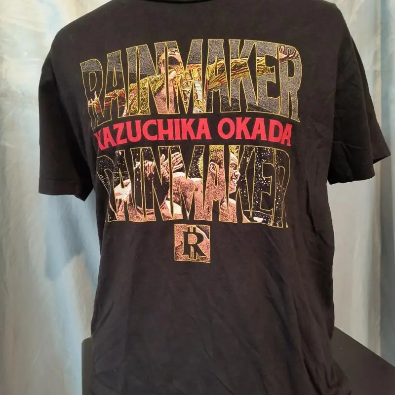 Kazuchika Okada Rainmaker shirt L New Japan Pro Wrestling puroresu NJPW