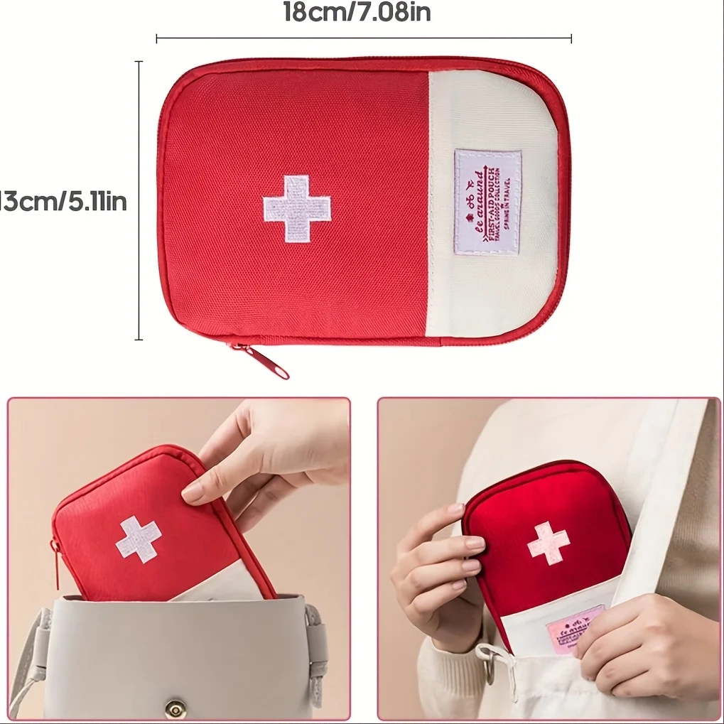 مجموعة الإسعافات الأولية خفيفة الوزن ومحمولة للسفر والمنزل والمكتب والسيارة والتخييم والمشي لمسافات طويلة - هدية مثالية للجميع في الهواء الطلق #4