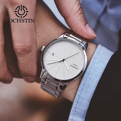 OCHSTIN Automatic Mens Watches Top Brand Luxury Auto Date Mechanical Minimalist Design Male Clock with Stainless Steel Bracelet