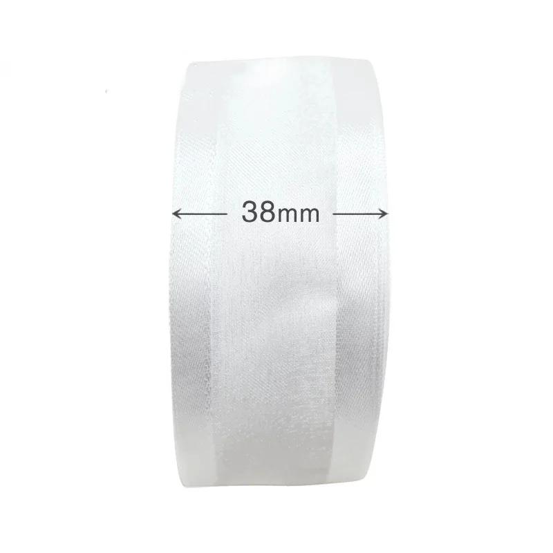 (10 Yards/roll) 40mm bianco morbido Organza Ribbon Broadside all\'ingrosso confezione regalo decorazione nastri fatti a mano fai da te