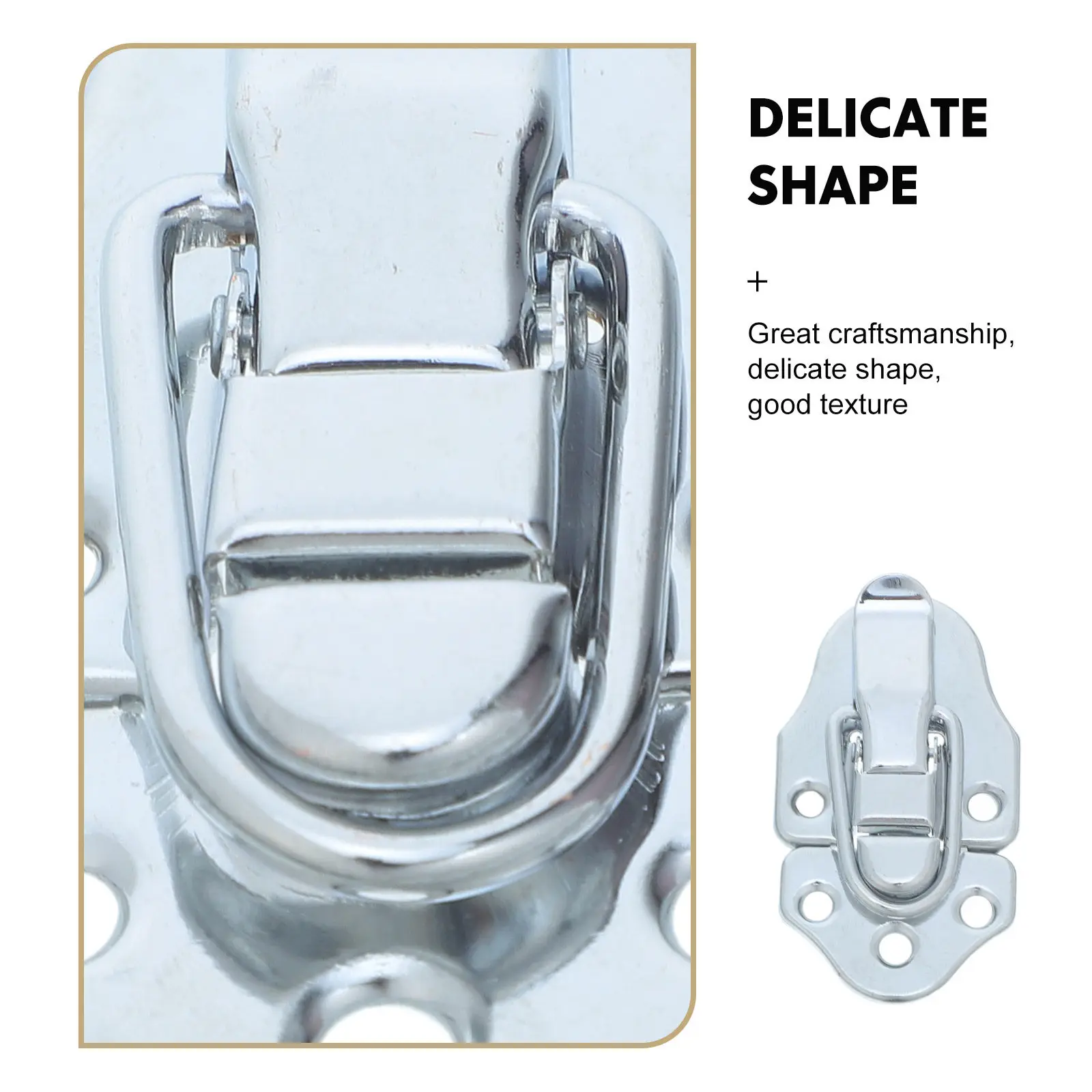 6 Pcs Chest Hasp Lock Locking Latches for Boxes Case Catch Aviation Luggage Bag Buckle Hardware Toolboxes Suitcase