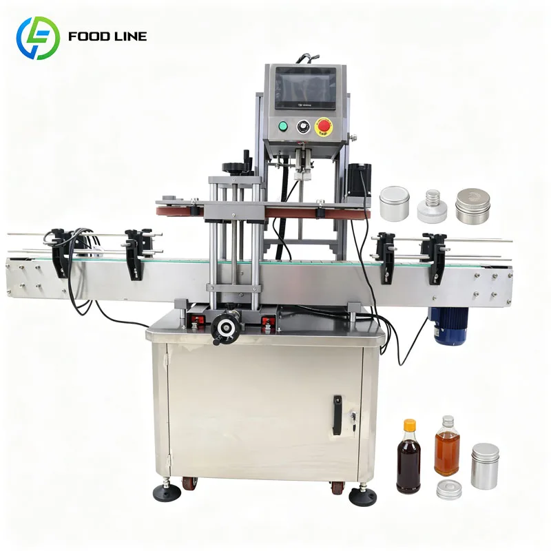 Industrial Bottle Capping Machine Automatic Screw Capper For Liquid Products Customized