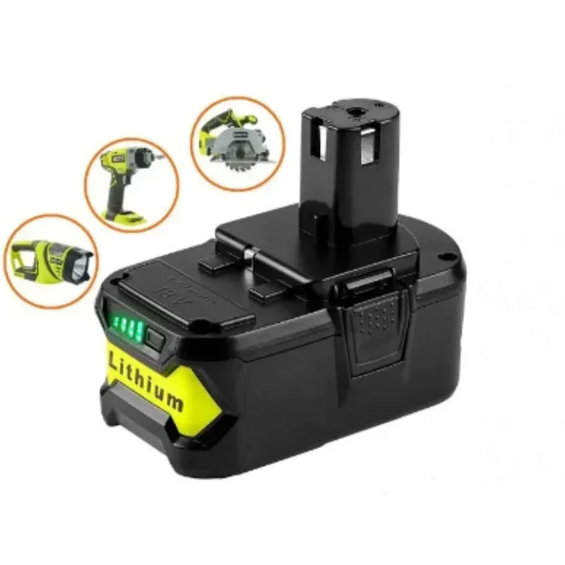 9.8Ah 12.8AH per RYOBI P108 18 V One +Plus batteria 18 Volt utensili elettrici agli ioni di litio P104 P107 RB18L50 RB18L20 P108