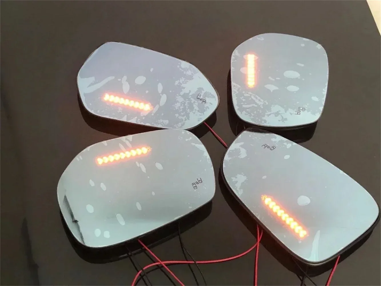 

Rear View Blue Mirror Led Turn Signal Heating Blind Spot Monitor for Citroen C5 10-12 Ds4s Ds5 Ds5ls,2pcs