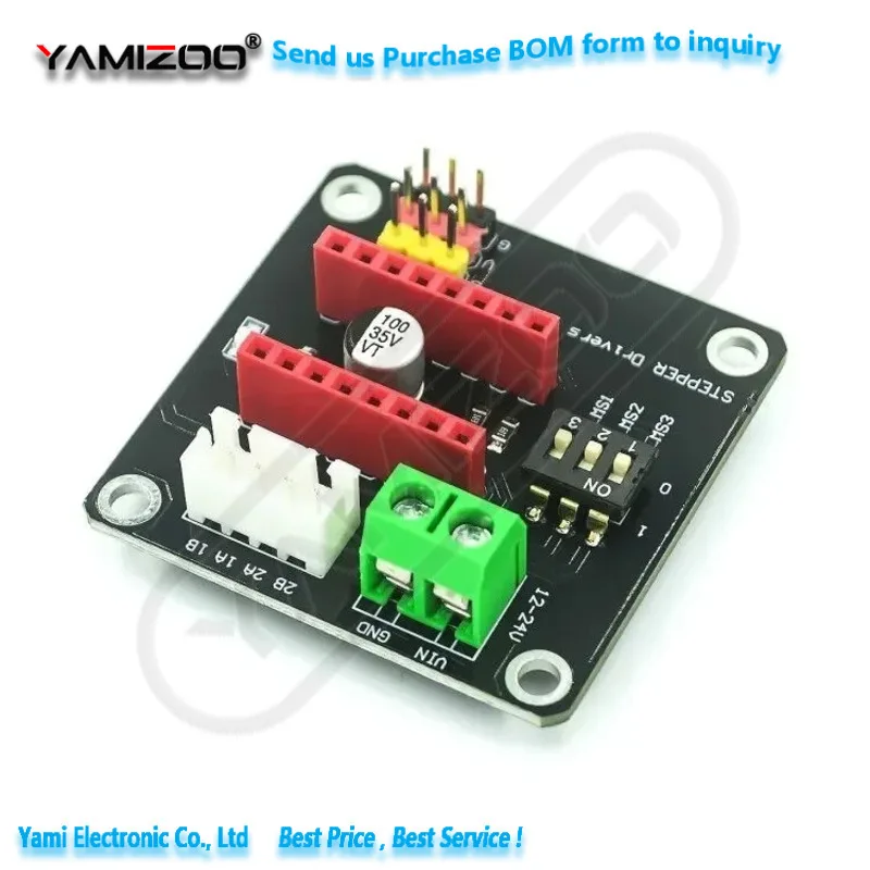10 Stück 42 Schrittmotor-Treiber-Erweiterungsplatine DRV8825 A4988 3D-Drucker-Steuerungsmodul für Arduino für UN R3 Ramps1.4 DIY – Detail 2