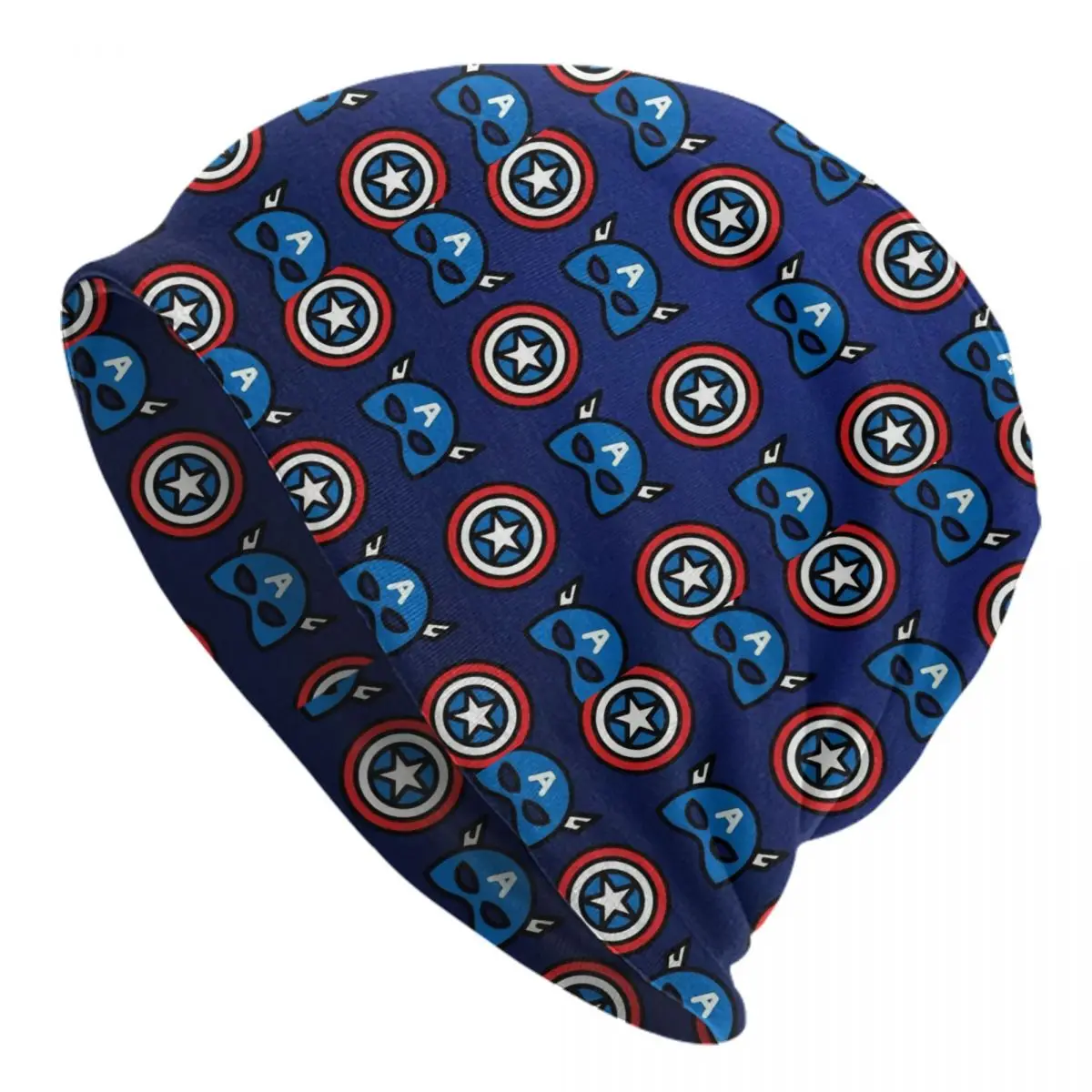 

Captain America Comics Beanie Cap Unisex Winter Warm Bonnet Homme Knitted Hats Street Ski Superhero Skullies Beanies Hats