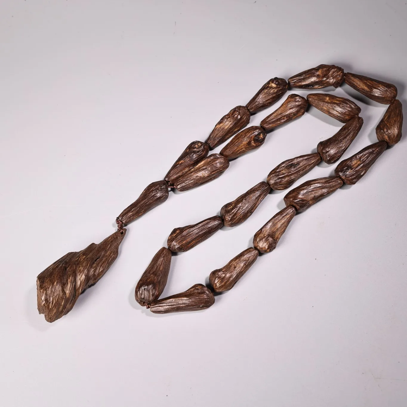 Aloeswood Carving polishing polygon Buddha Beads Necklace Pendant Amulet