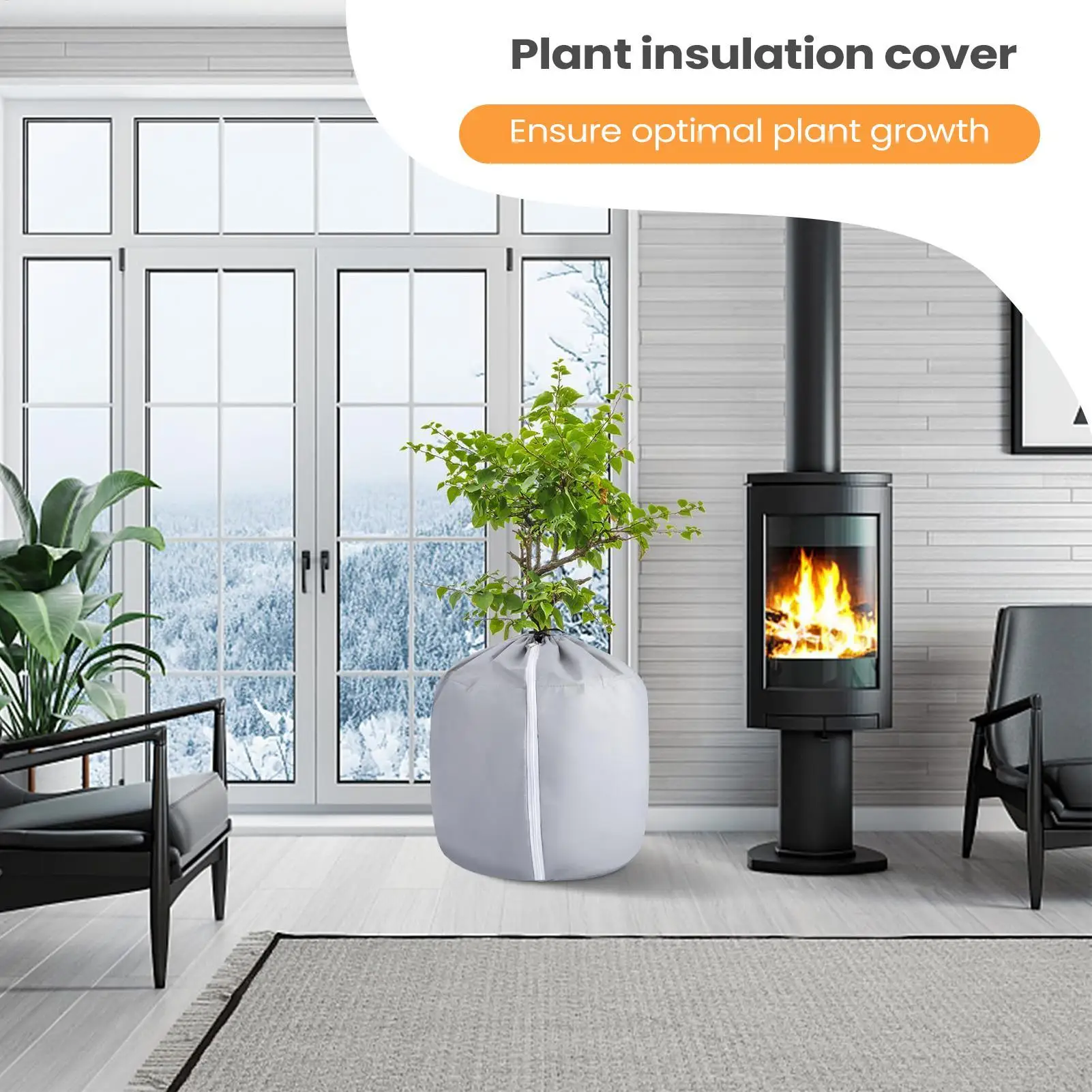 

Чехлы для растений Чехлы для растений Защита от замерзания с регулируемыми ремнями Изоляция Водонепроницаемая многоразовая ткань Дышащая защита для