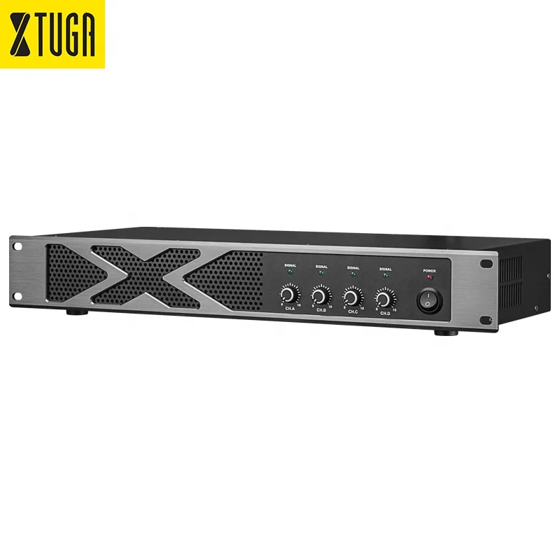 Xtuga X-4.5 4 Channel 500w*4 Power Amplifier Digital Amplificador De Sonido Profesional