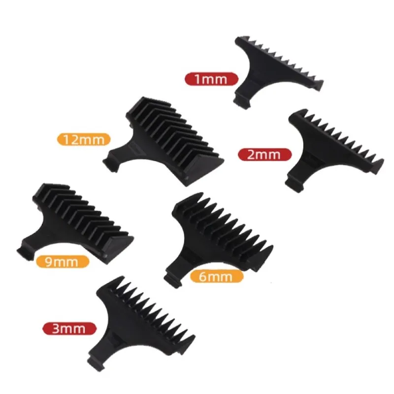 Kemei-男性用ユニバーサルヘアトリマー,ヘアカットガイド,KM-5027 KM-1949 1 2 3 6 9 12mm