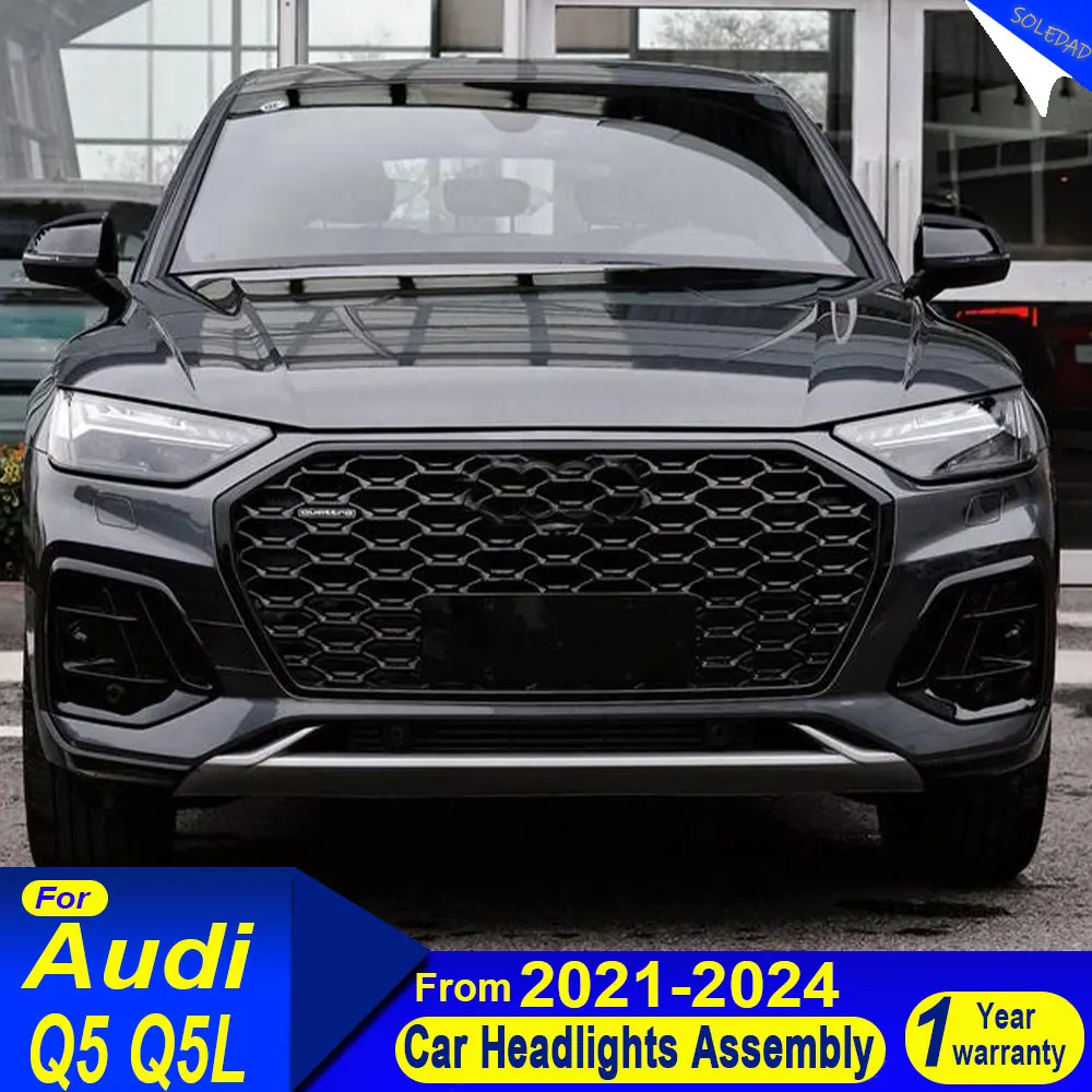 

LED Head Lamp for Audi Q5 LED Car Headlight 2021 2022 2023 2024 Headlights Q5 DRL Turn Signal High Beam Angel Eye Projector Lens