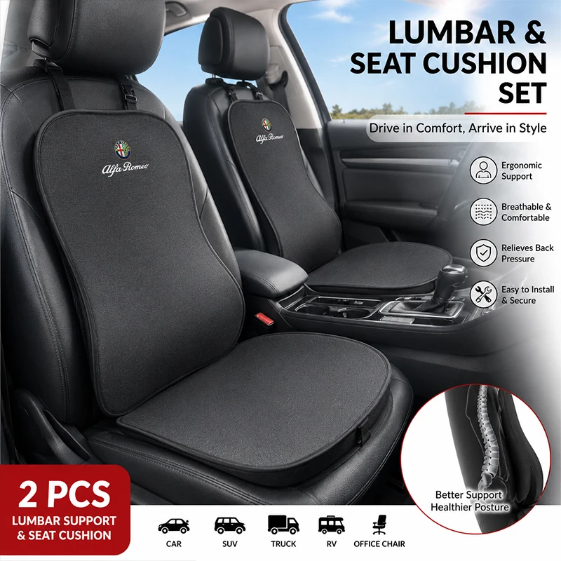 

Car Seat Covers Auto Protective Seat Cushion Accessories For Alfa Romeo 156 159 147 4C 8C 166 Giulia Giulietta Mito Stelvio