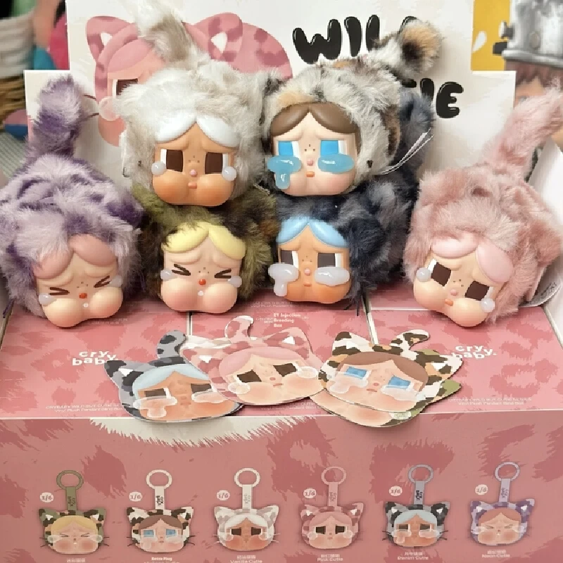 

In Stock Crybaby Blind Box Wild But Cutie Pendant Series Cool Cat Style Anime Figure Modle Decoration Desktop Friends Gifts