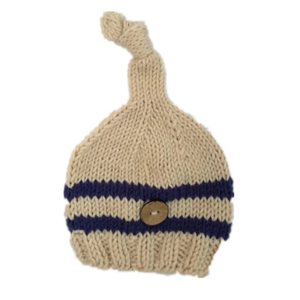 طفل صور زي الملابس الوليد بنات بنين التصوير الدعامة الكروشيه حك عموما مريلة السراويل قبعة 2 قطعة مجموعات مخطط وتتسابق #5