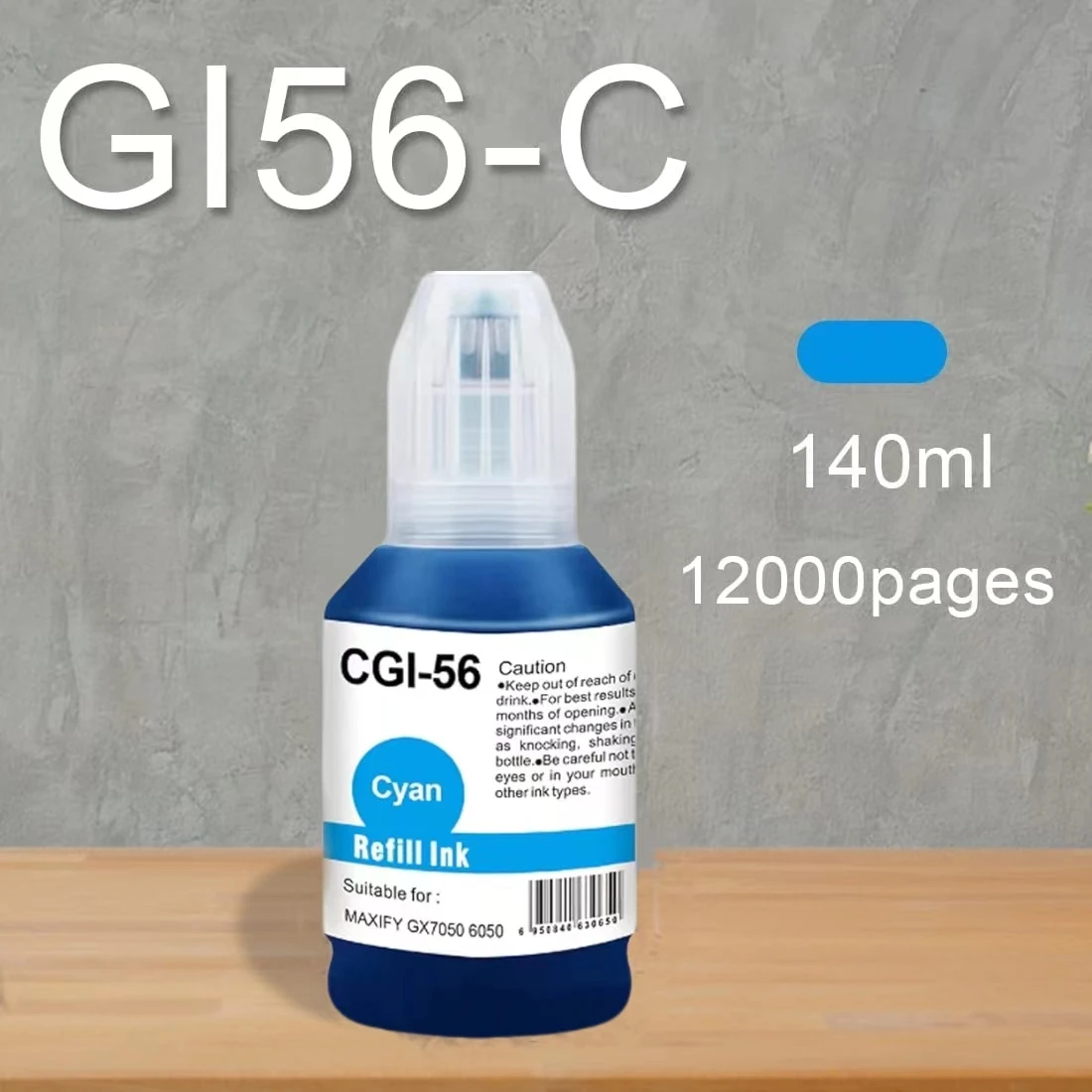 Imagem -04 - Substituição Compatível do Frasco de Tinta Adequado para Gi56 gi Pgbk Gi-56m Gi-56c Gi-56y Maxify Gx3050 Gx4050 Gx50gx6050 Gx6050 Gx7050 Preto 1magenta Amarelo