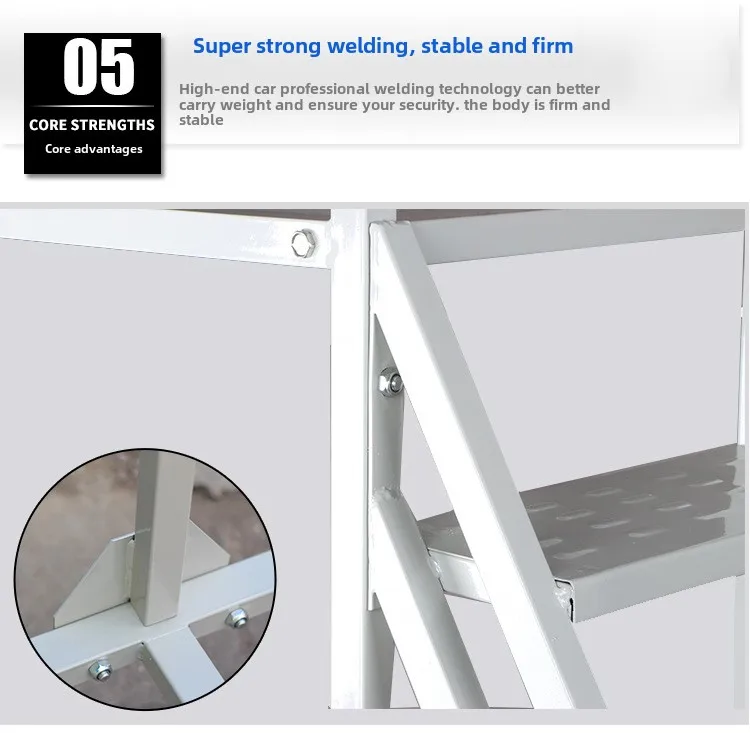 Disassembled Aluminum Movable Climbing Ladder High Tread Storage and Maintenance Equipment