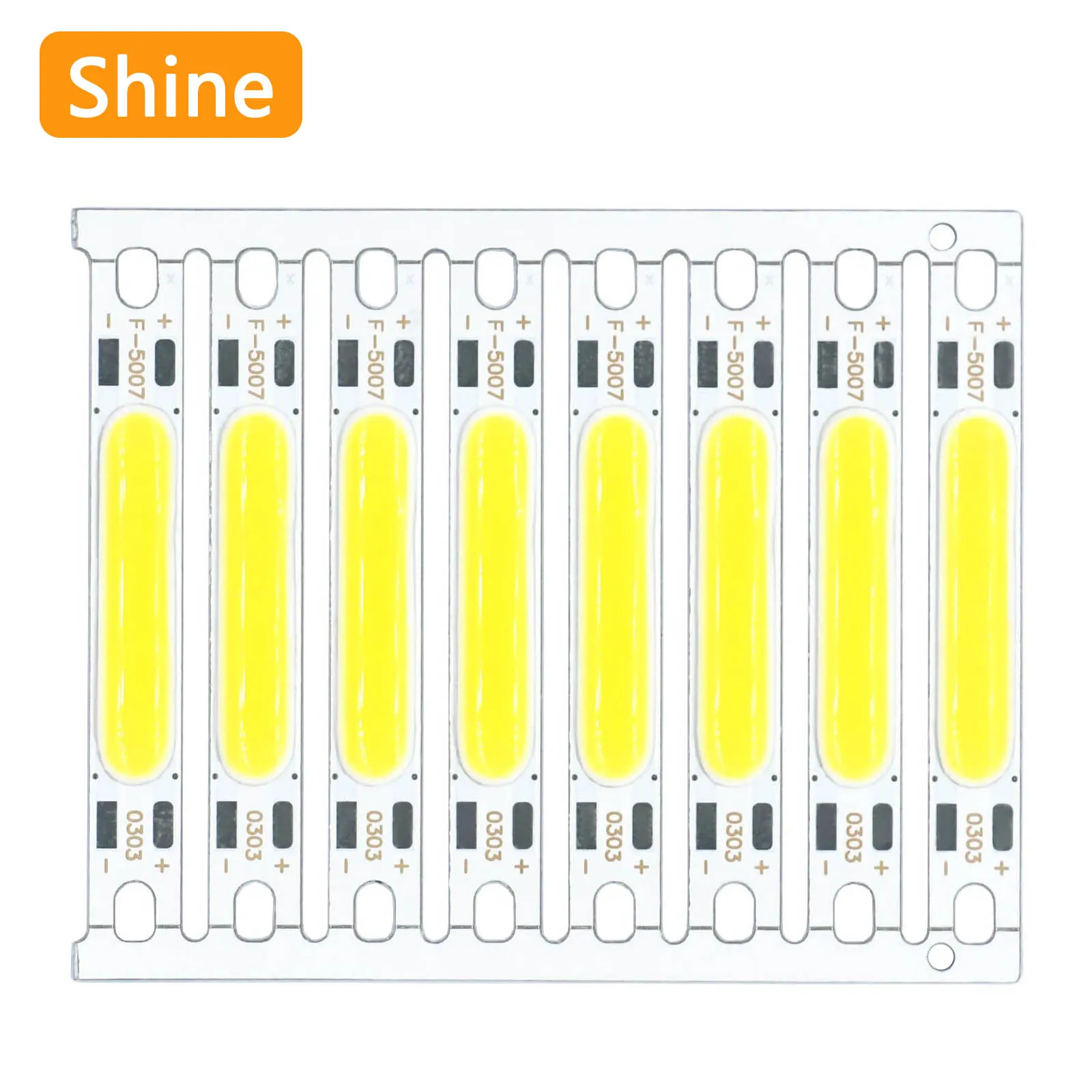 8 pçs alto brilho led cob luz chip lâmpada contas 3w 5 dc 12v para luzes do carro led bicicleta lanterna lâmpadas de parede luzes tubo diy