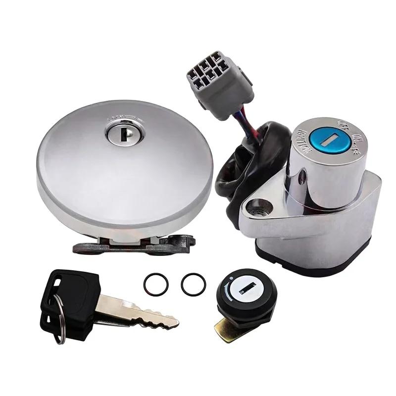 Interruttore di accensione Tappo serbatoio carburante Set serratura sedile per Kawasaki VZ1500 Vulcan1500 1998 1999 2001