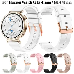 18mm Wrist Strap Band For Huawei Watch GT5 GT4 41mm/GT5 Pro 42mm Silicone Wristband Huawei GT 5/GT 4 41mm Watchband Bracelet