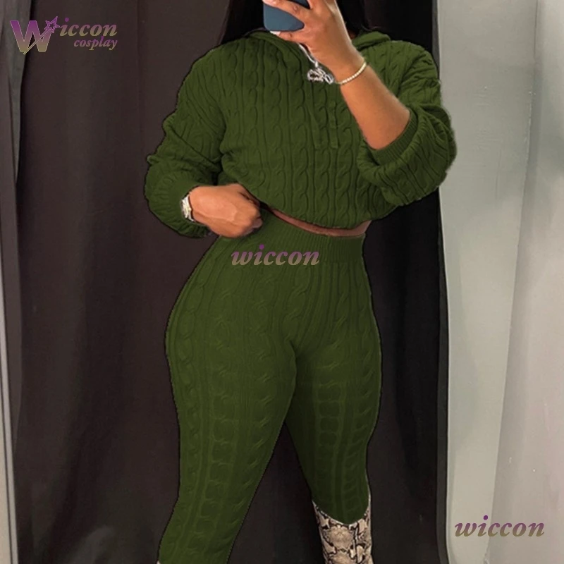 

OHaYo Высокоэластичный однотонный наряд, вязаный свитер, комплект из 2 предметов, женская рождественская одежда, привлекательная фигура, сексуальный облегающий