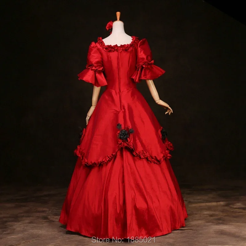 18e-eeuws Rococo Feest Nieuwe Avondjurken Met Liefdevol Prom Marie Antoinette-Kostuum