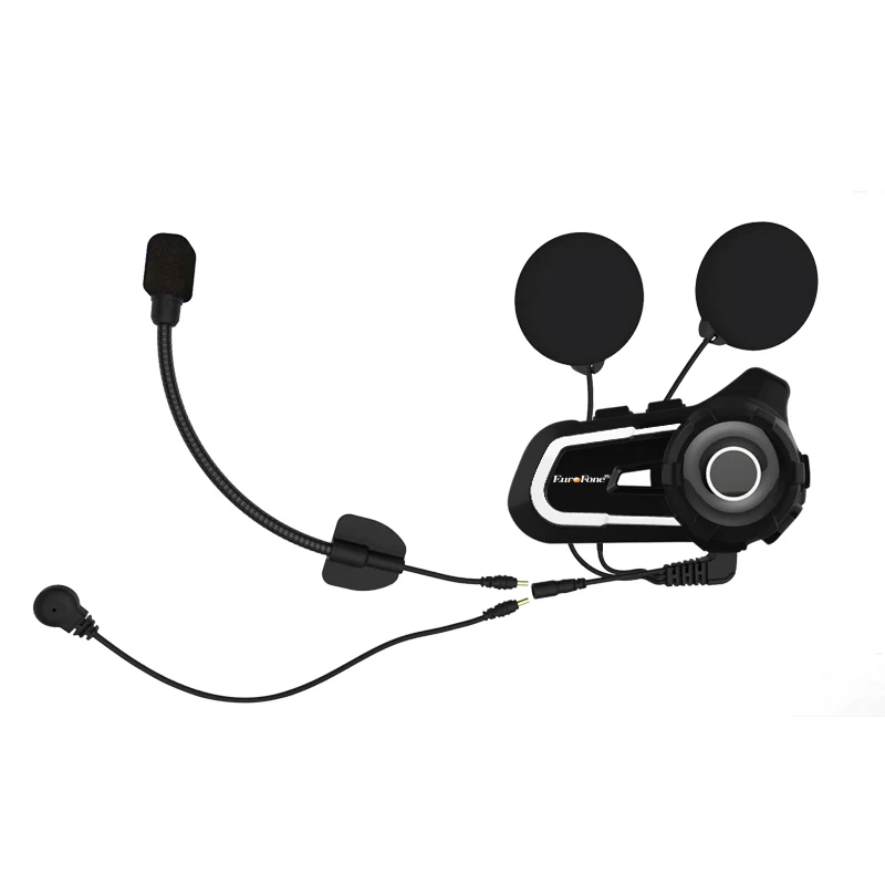 

Гарнитура для верховой езды на мотоцикле — Bluetooth-домофон 6-гонщика, HD-аудио, аккумулятор 12 часов, универсальное крепление на шлем