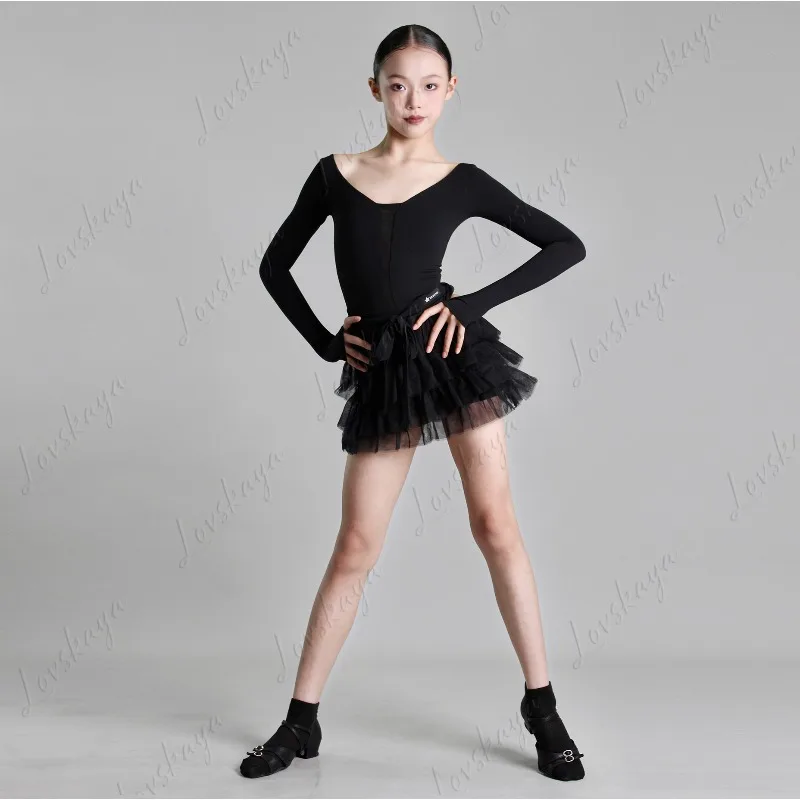 costume-de-danse-latine-costume-d'entrainement-costume-de-performance-robe-en-tissu-filet-jupe-a-gateau-ensemble-separe