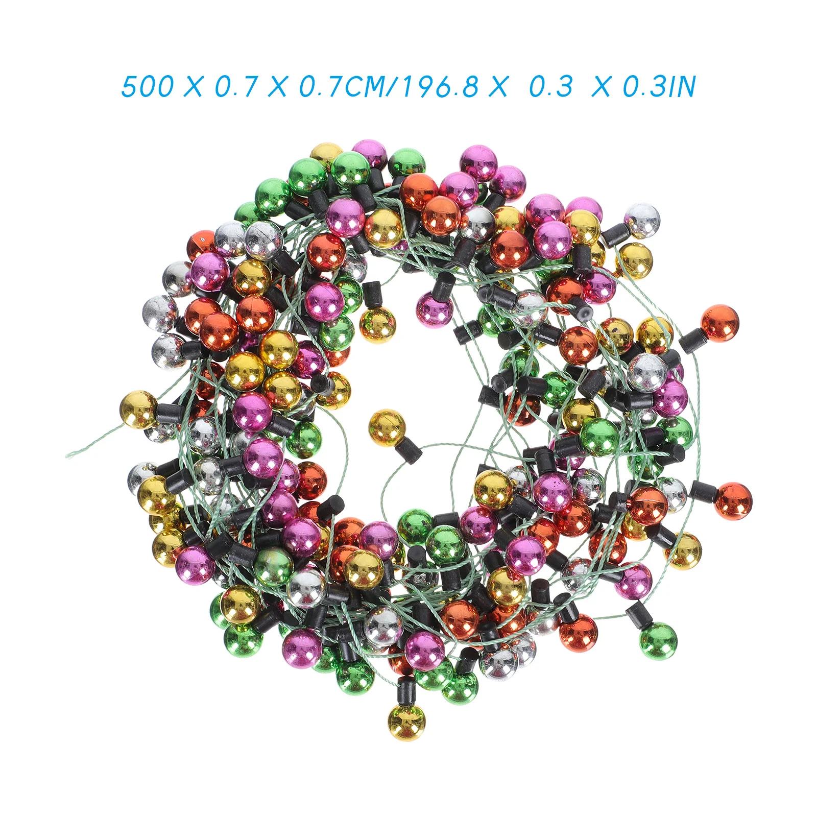 

1set 1Set Simulated Light String Colorful Plastic Beads Pendant For Xmas Tree Wall Ceiling Party Decor Hanging Ornament Backdrop