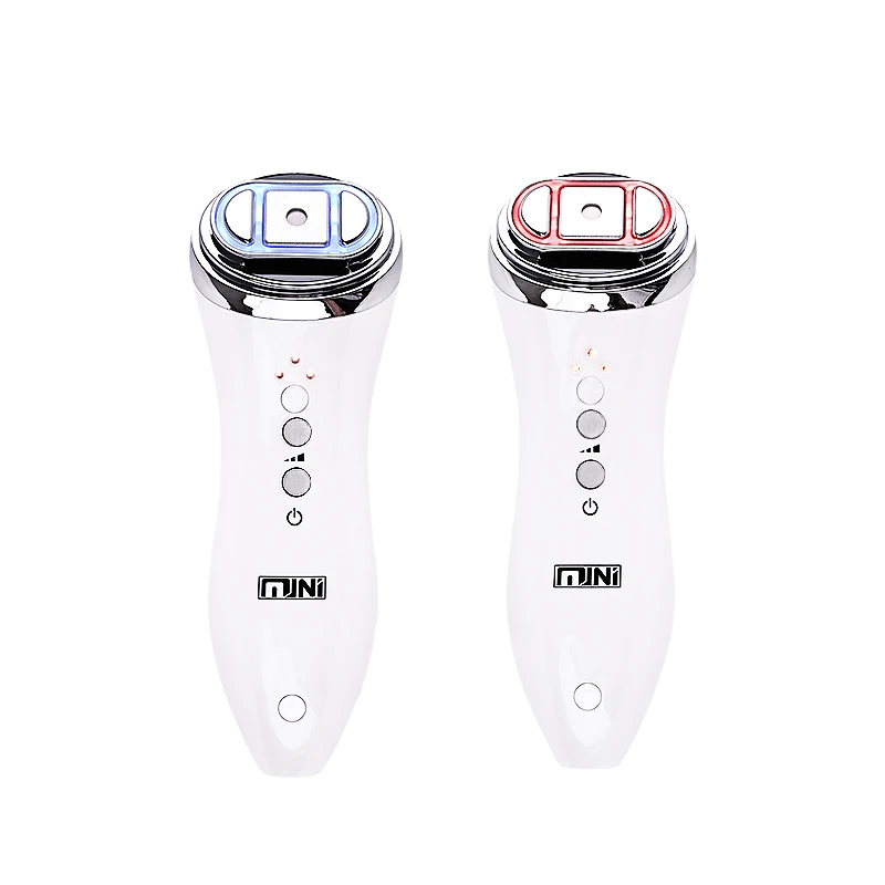 Mini HIFU Ultrasound Vibration Face Skin Tightening Machine Portable Face Lifting Device Anti-aging Facial Toning Device lesen