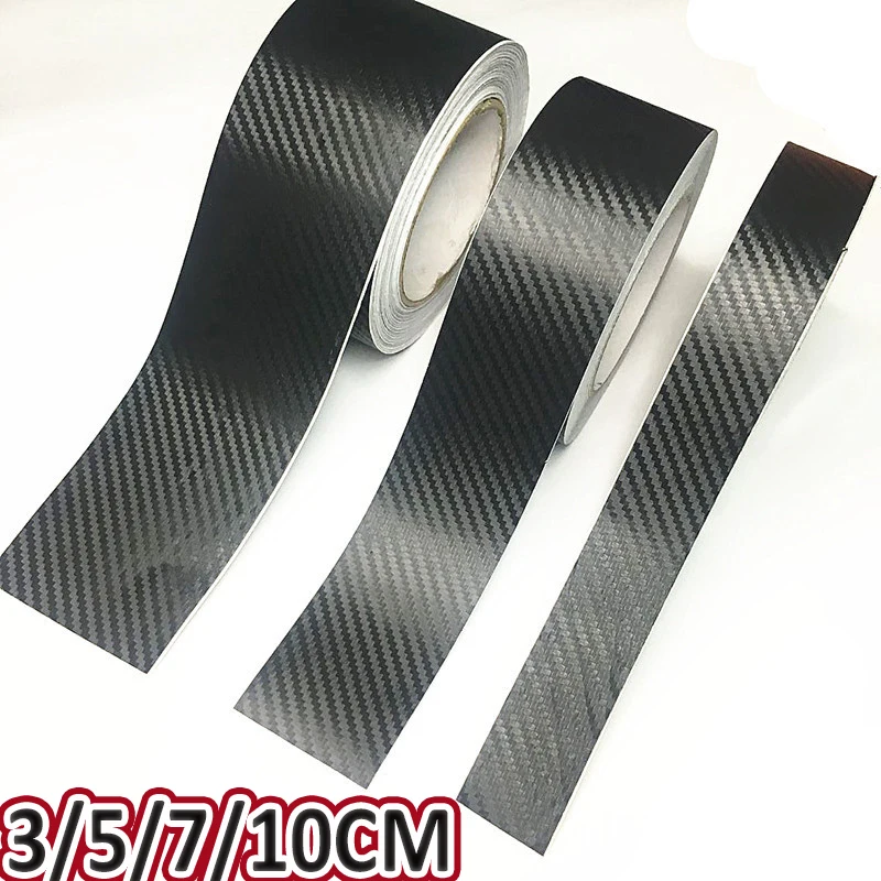 ملصق سيارة نانو من ألياف الكربون ، ثلاثي الأبعاد ، معجون ، باب ، واقي عتبة ، شريط لاصق مقاوم للماء ، تصنعه بنفسك ، 3: 5: 50: 7: 10