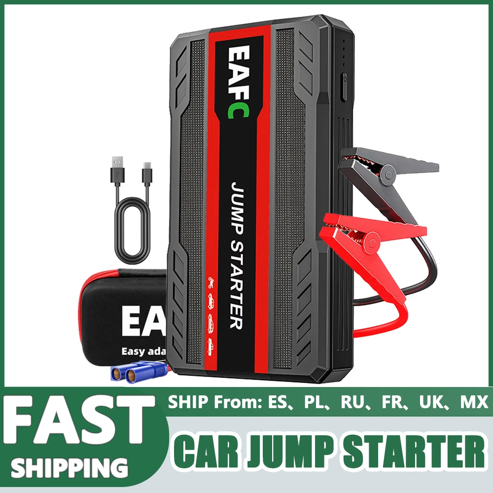 Arrancador de batería de coche 2000A/600A, portátil, 12V, dispositivo de arranque diésel de gasolina, Cables, Banco de energía portátil, amplificador de batería de coche
