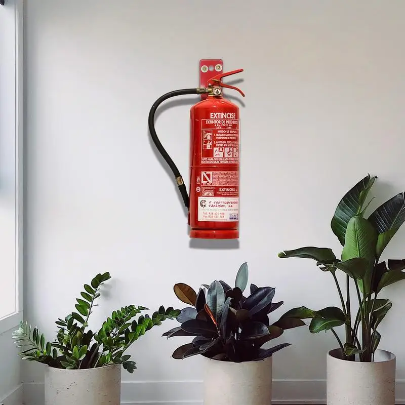 Fire Extinguisher Bracket 4X Fire Extinguisher Hooks Metal Fire Extinguisher Holder With Screws For Home Car RV Truck