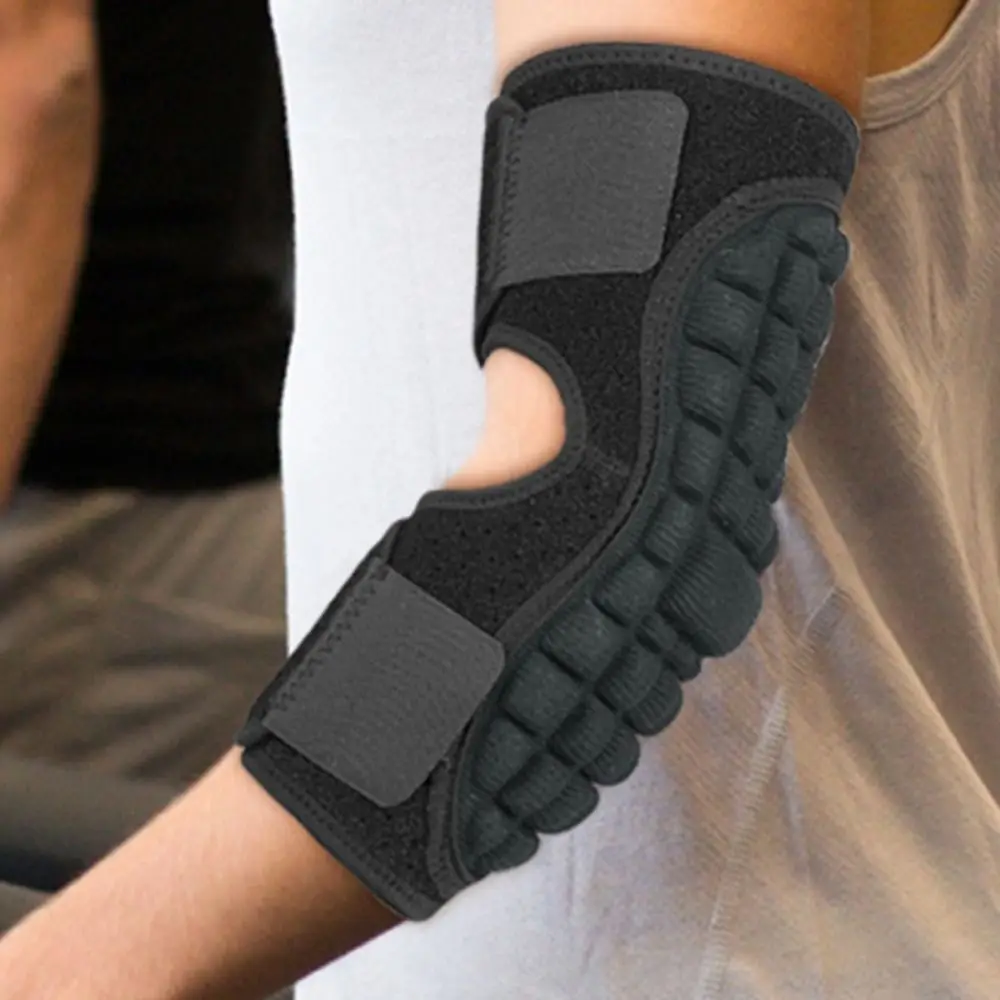 

Nylon Fitness Elbow Brace Adjustable Wear-resistant Compression Elbow Support Pads Non-Slip Joints Protector Breathable Arm Pad