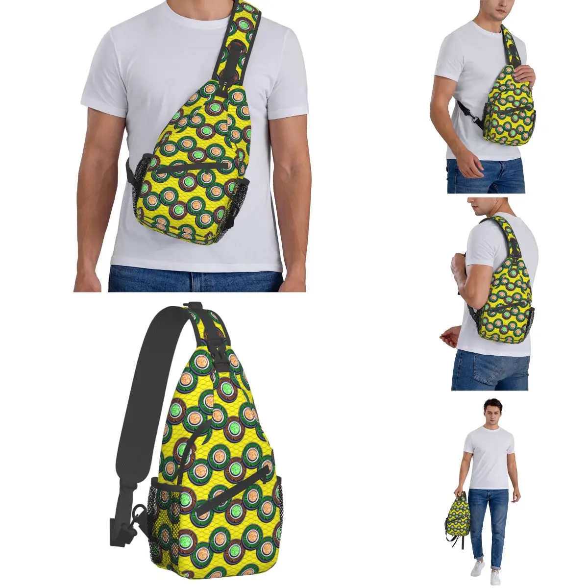 Sacs à bandoulière africains en textile, sac de poitrine à la mode, sac à dos super Wax initié, sac de jour pour voyage, randonnée, sac de vélo